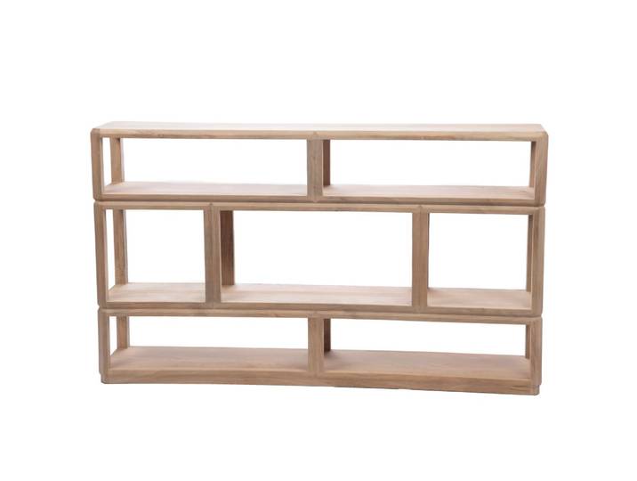 Console casiers en manguier l160 cm marron en bois de manguier