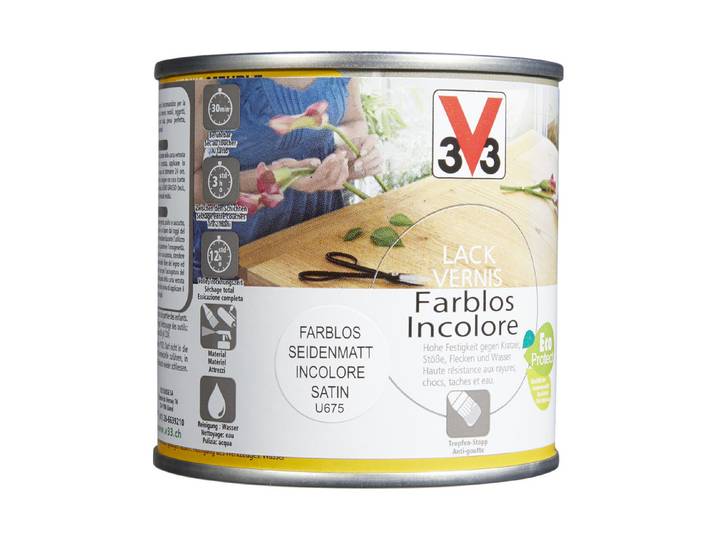 V33 lack V60 Satiniert Farblos 250 ml