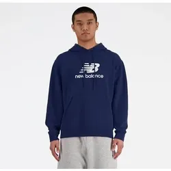 NEW BALANCE Herren Kapuzensweat Mens Lifestyle Hoodie, Größe XXL in Blau Blau