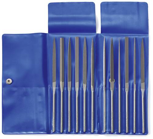 Dick 21001430 Nadelfeilen-Satz Hieb 3, 12-teilig in Plastiktasche Länge 140mm 1 Set