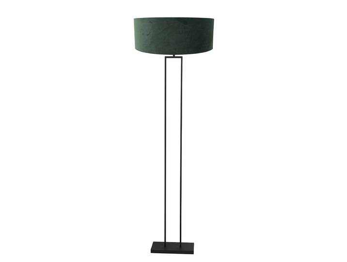 Lampadaire Stang modèle E Ø 50cm Noir/Vert Velours E27