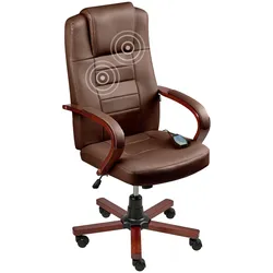MASSAGESTUHL Dunkelbraun Diamond