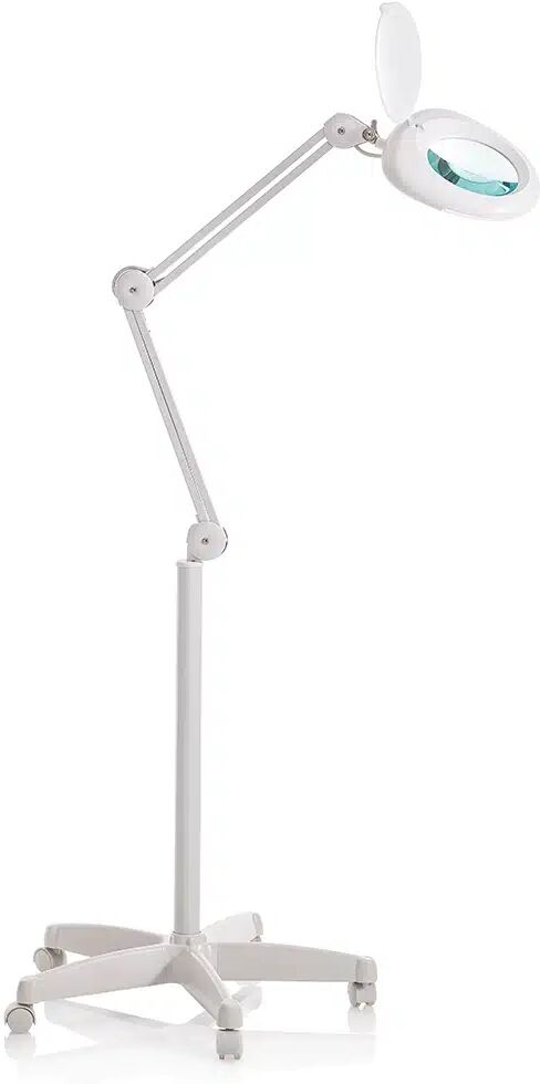 Xanitalia Lente LED Ingrandimento Professionale 5 Diottrie con Stativo 5D LED LIGHT XaniPro per Estetista
