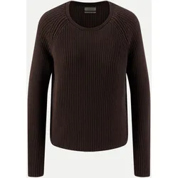 Strickpullover mit Strukturmuster 896-ESPRESSO S