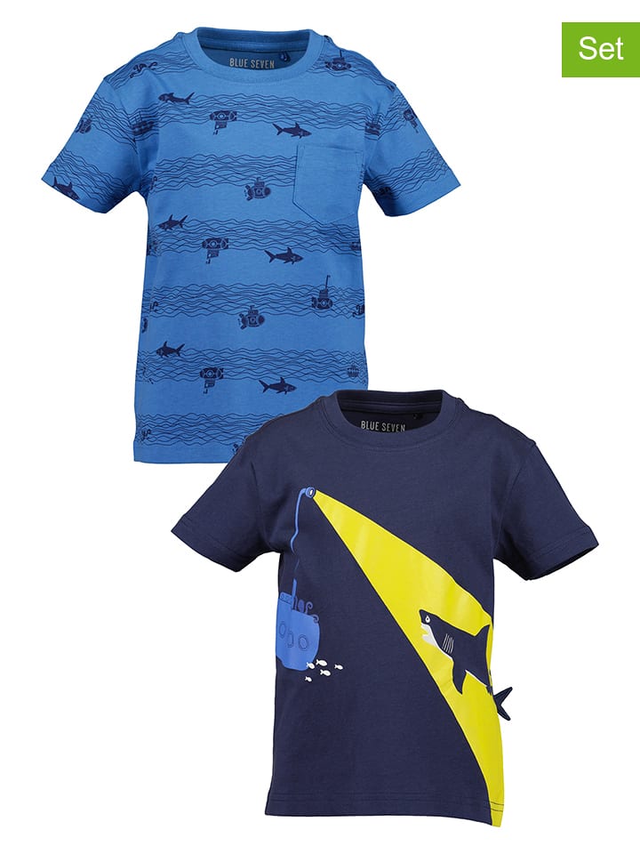 Blue Seven 2er Set: Shirts in Blau - 116