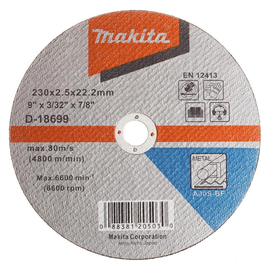 Makita Cutting Disc 230X2.5 A30s Metal (D-18699)