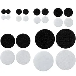 Klettpunkte auf Bogen, Set aus Haken und Flausch 47 mm | weiß | 20 STK | Set - Haken und Flausch, Nylon, Polyester