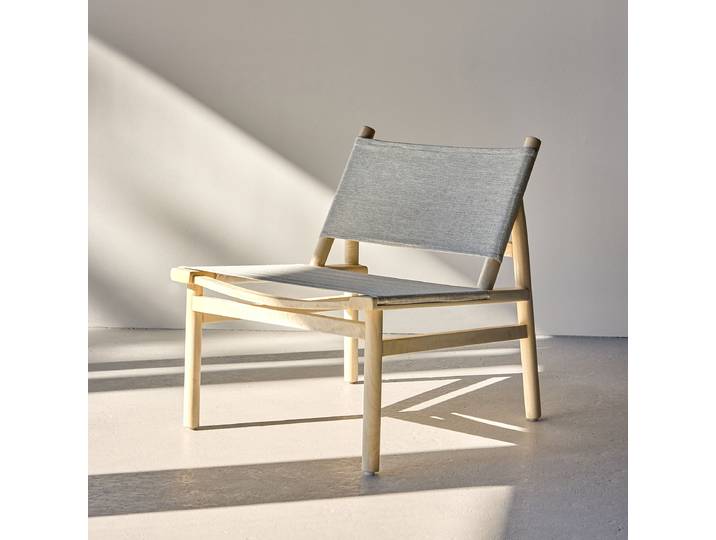 Loungesessel Millo Beige Webstoff 65 x 70 x 68cm