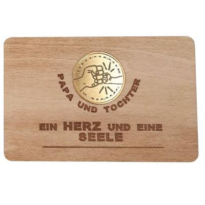 Glückstaler auf Karte - Große Faust- kleine Faust