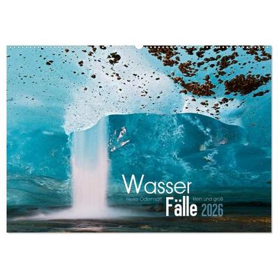 Wasserfälle klein und groß (Wandkalender 2026 DIN A2 quer), CALVENDO Monatskalender