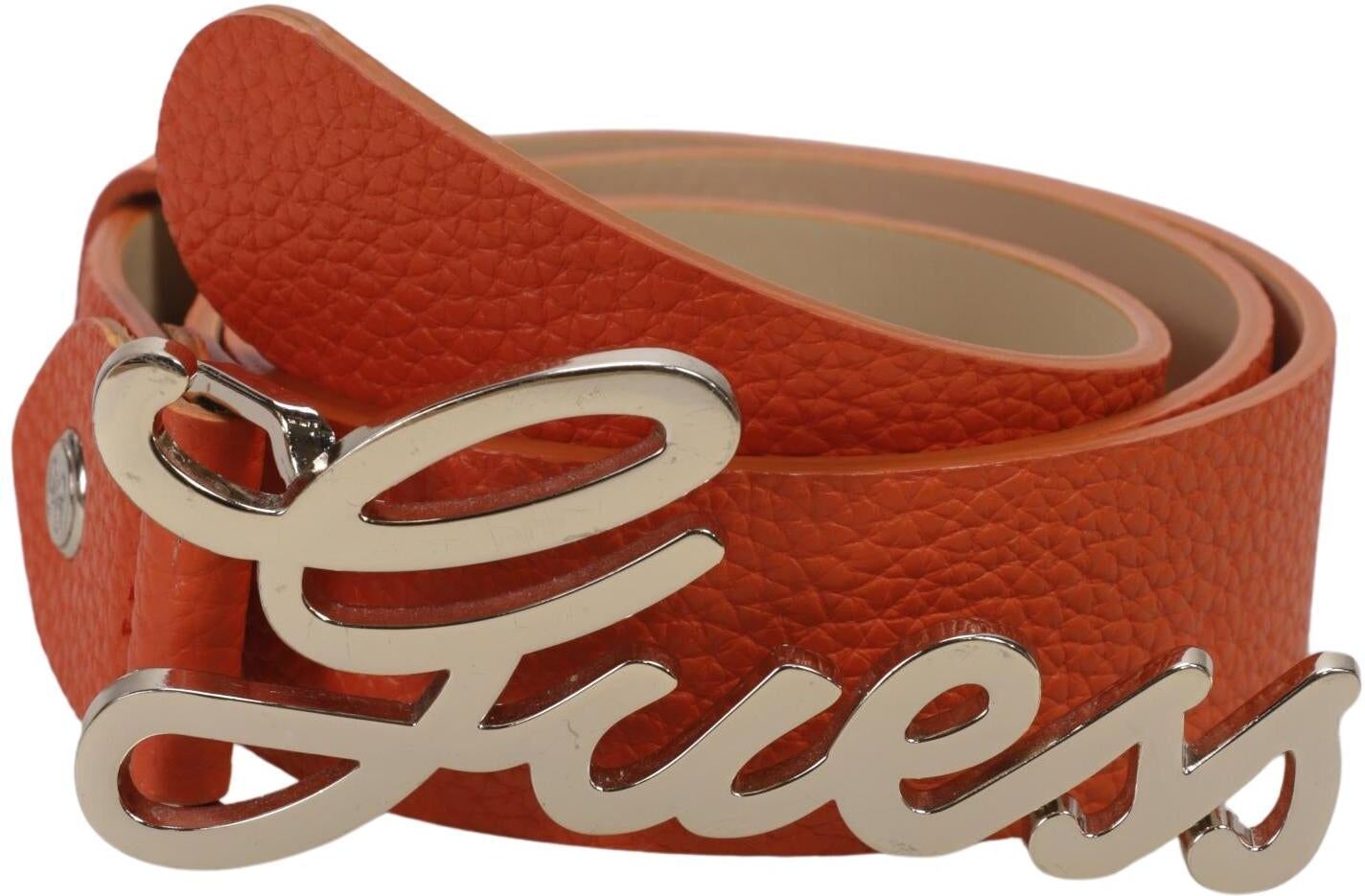 Guess Damen Gürtel, Orange, Gr. 85, Kunstleder - Second Hand