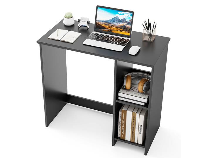 Klein Computerbureau 2 Vakken Modern Bureau in Eenvoudige Stijl Computerbureau voor Slaapkamer Studio