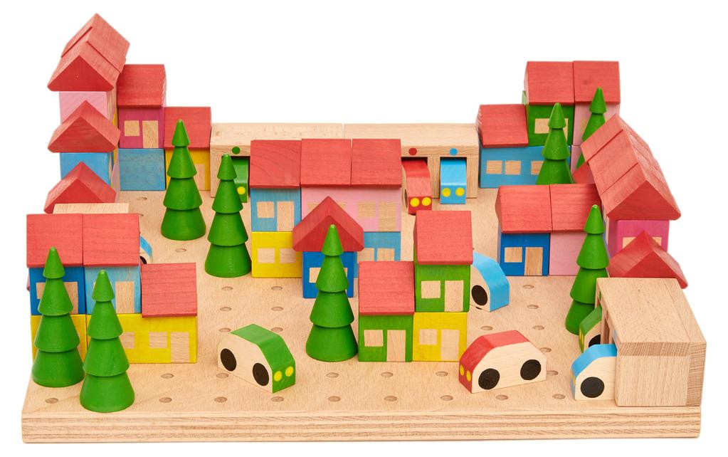 Weplay Eduplay bouwstenen speelgoed stad met 89 stuks