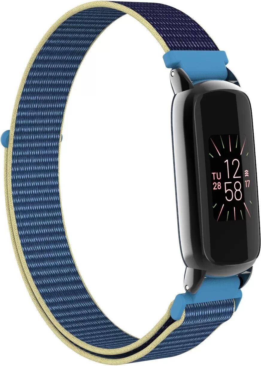 INF Bracelet en nylon à boucle compatible avec Fitbit Luxe - Bracelet de sport ajustable Multicolore