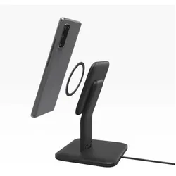 mophie Snap Plus Wireless Charging Stand (15 W), Wireless Charger, Schwarz