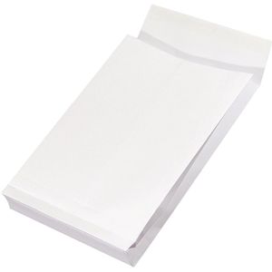Office-Products Faltentaschen C4, weiß, ohne Fenster, haftklebend, 250 Stück