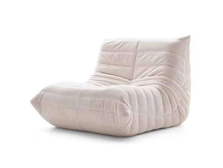 Faules Sofa, lässiges Sofa, Schlafzimmer, Wohnzimmer, kann liegen und schlafen, Einzelschlafstuhl, feuchtigkeitsabsorbierender Samtstoff, hält warm und hautfreundlich, Weiß
