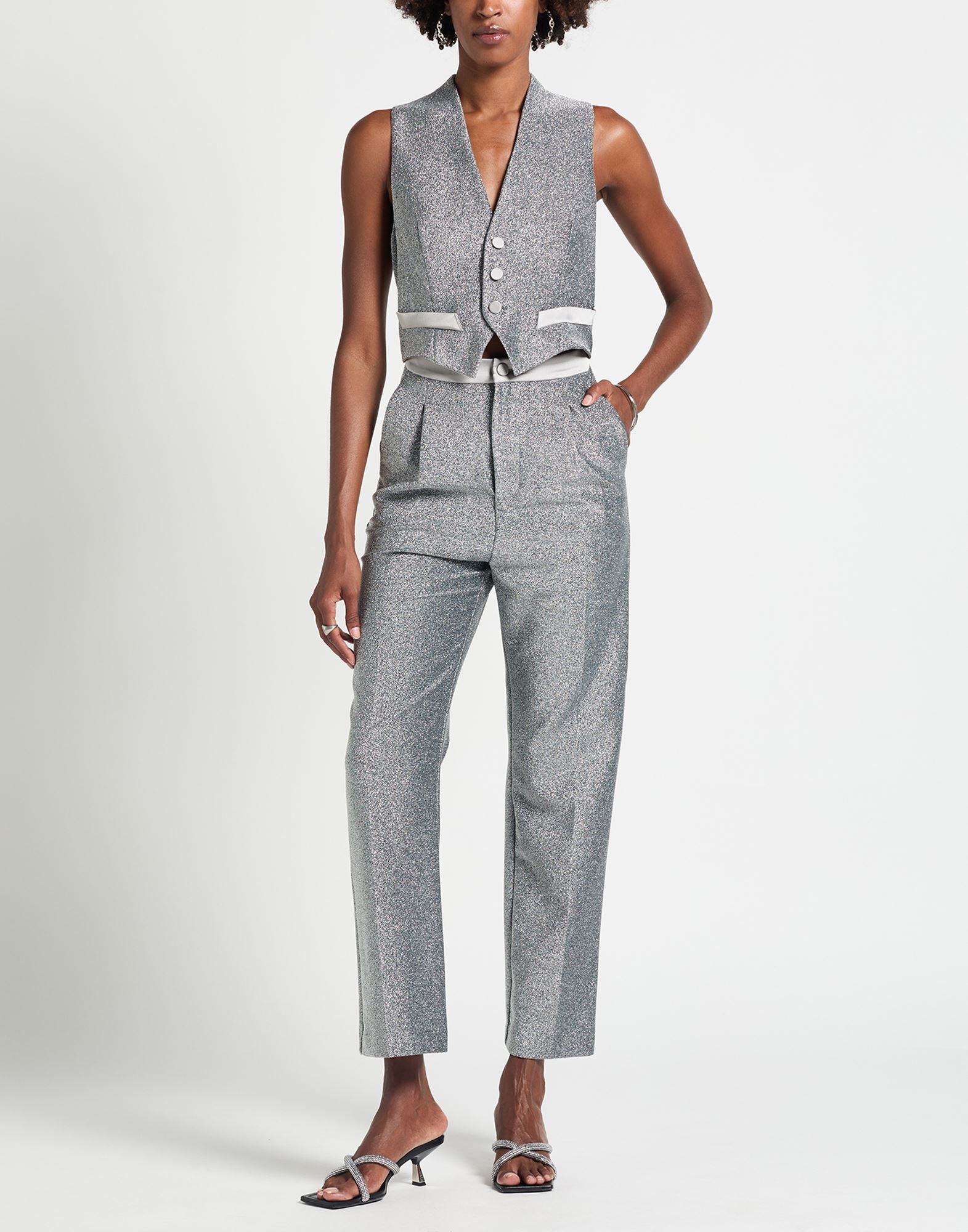 Vicolo Mono enterizo Mujer Gris S Mujer