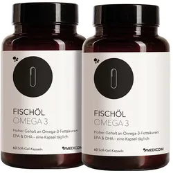 FISCHÖL OMEGA-3 Weichkapseln 2X60 St