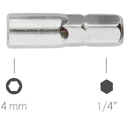 BERNSTEIN Tools for Electronics Bit-Adapter 25mm 1/4' (6.3 mm)