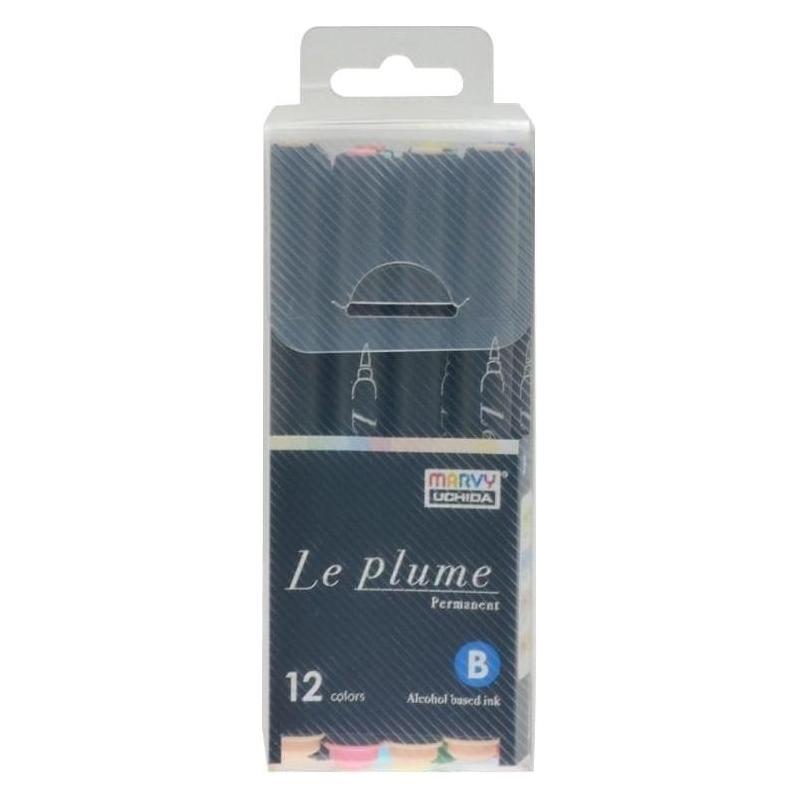 Marvy Permanentmarker mit Pinselspitze, 12 Stk (12x) (54682420)