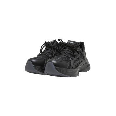 Sneaker BUFFALO "Buffalo SENTA GLAM", Damen, Gr. 38, schwarz, Polyurethan, Schuhe Sneaker