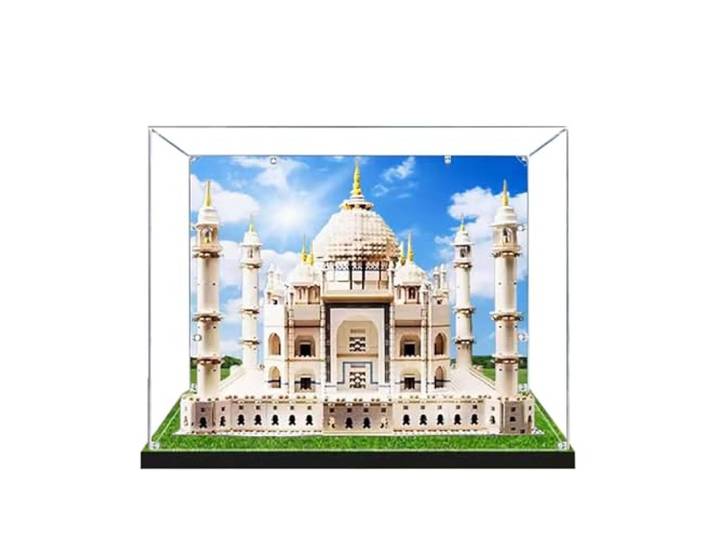 Vitrine für Lego Creator Expert Taj Mahal 10256, staubdicht, UV-geschützt, passgenaue Vitrine, Geschenke für Lego-Liebhaber (Thema C)