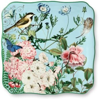 "Certified International Flora Square Platter 12.5"" - 12.50""W x 12.50""L x 1.25""H"