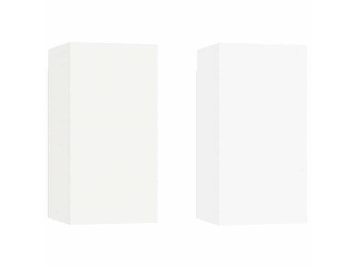 Makastle TV-Schränke 2 STK. Weiß 30,5x30x60 cm Holzwerkstoff