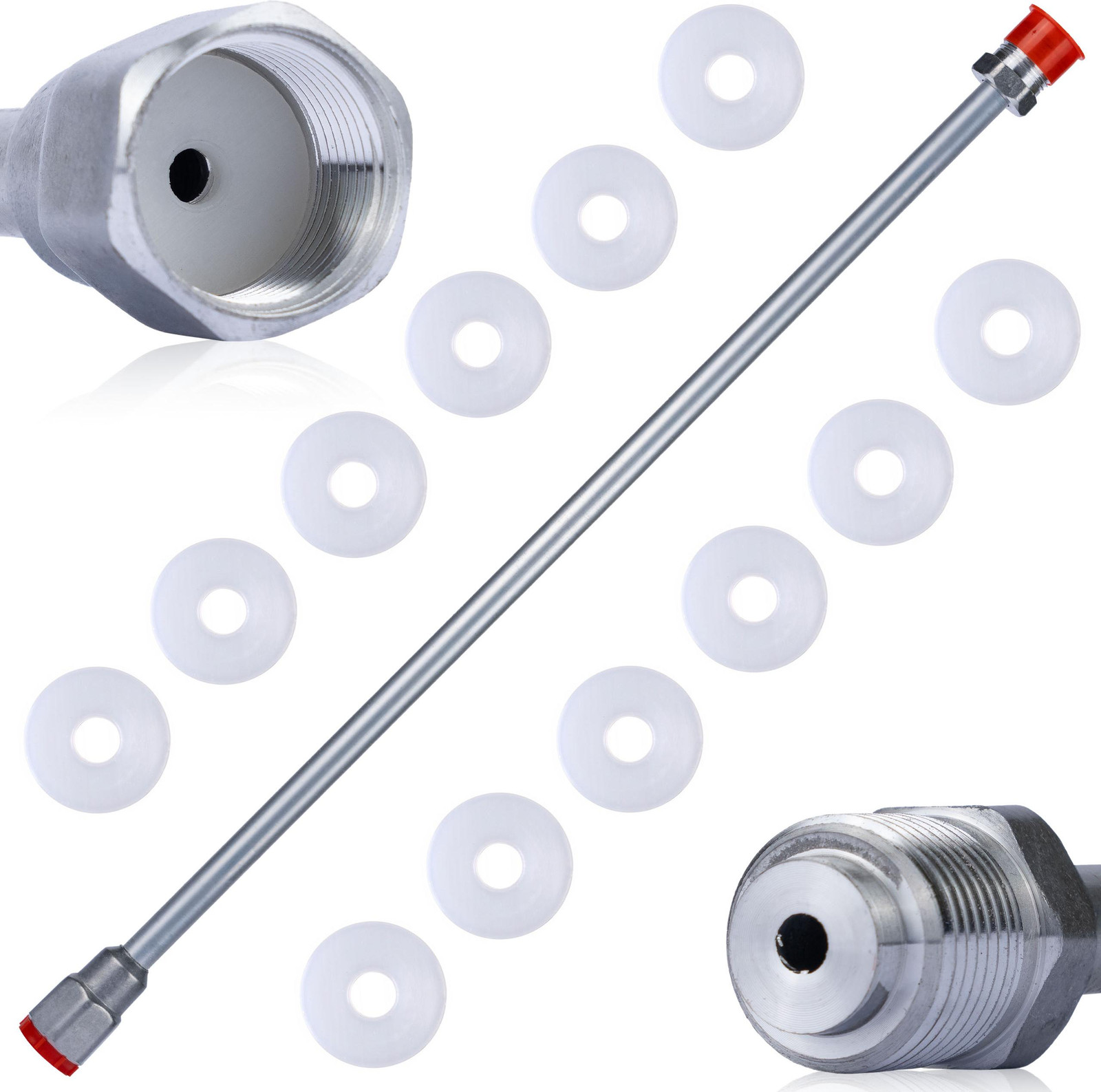 Rosfix lans voor spuitpistool met set van 10 afdichtingen, 75 cm