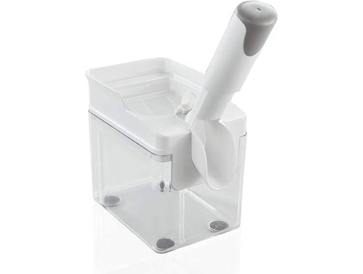 Leifheit Kirschentkerner Cherrymat 3.0, Kirschentsteiner bis 15kg/Stunde Kirschkernentferner für frische/konservierte Kirschen, große Auffangschale, rutschfeste Füße, platzsparend verstaubar, weiß