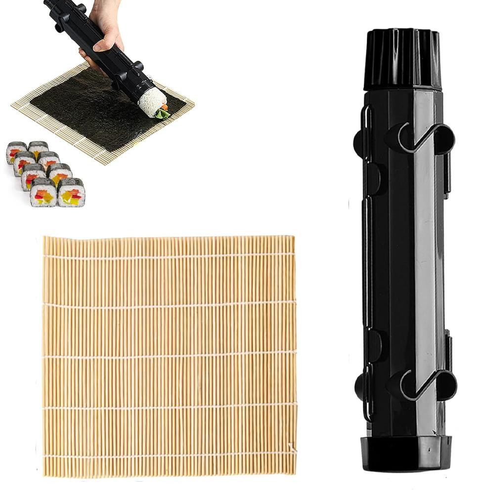 CybexaTrade Sushi-maker set - 2 stuks sushi-bazooka - Zwart