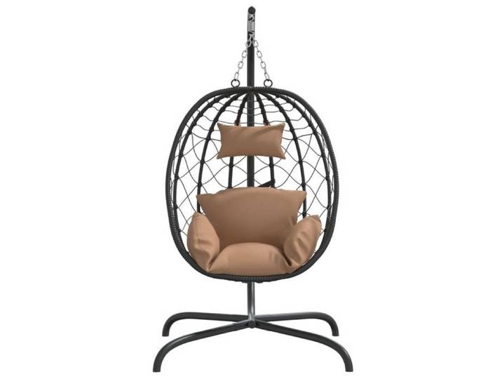 Remise  Chaise suspendue - CLOUD - en forme d'œuf avec coussin taupe JILIMAISON2025 6169861