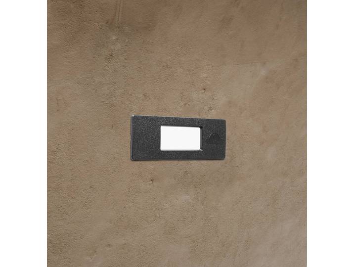 Fumagalli Einbauleuchte Nina IP55 schwarz/opal 15 cm R7S CCT Kunstharz, schwarz, Kunststoff, Modern, Wandleuchte außen