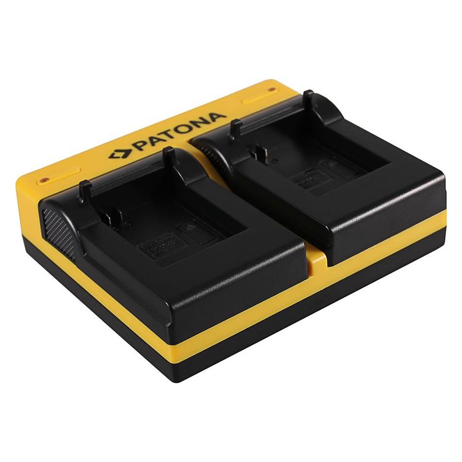 Patona Dual Ladegerät f. GoPro AHDBT-301 AHDBT-302 Hero 3 Hero 3+ inkl. Micro-USB Kabel (33388154)