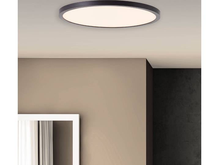 BRILLIANT LED Panneau apparent TUCO Ø 30 cm Panneau pour mur et plafond avec variateur à 3 niveaux 20 W - 2700 lm - 2700 K Plastique Noir/Blanc