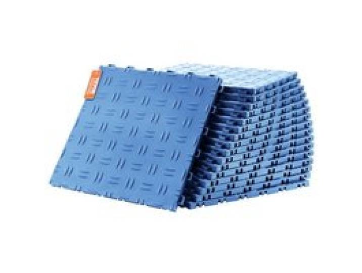 VEVOR Garagen-Bodenbeschläge, 305 x 305 x 13,4 mm, 50er-Set Industrieboden, rutschfeste doppelseitige Struktur-Garagenboden, für Garagen, Keller, Reparaturwerkstätten, Blau