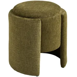 Ebuy24 Folva Pouf Ø42cm mit Aufbewahrung grün.