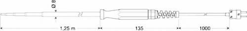 Greisinger GKF 125 Einstechfühler -65 bis 200°C Fühler-Typ K