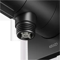 Keuco, Duscharmatur + Badewannenarmatur, Thermostat-Brausemischer IXMO solo UP m Schlauchans. Ros eckig sw ma