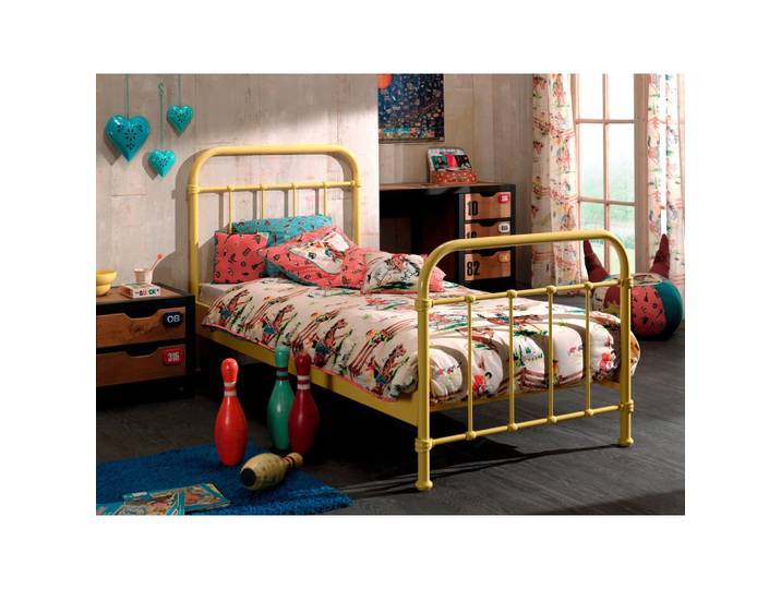 Kinder-/Juniorbett New York ca. 90x200 cm Gelb