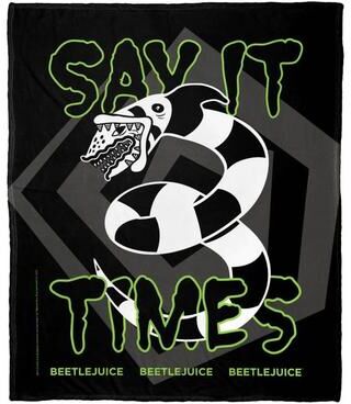 Northwest Warner Brothers Beetlejuice Silk Touch Throw Blanket