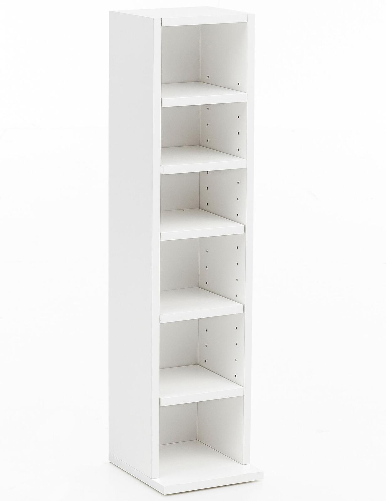 WOHNLING WL5.336 Bücherregal Weiß 20 cm x 21 cm x 91 cm