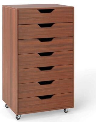 7 Drawers Cabinet Mobile Lateral Filing Organizer for Home Office