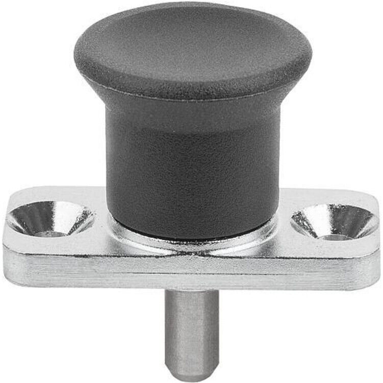 KIPP Arretierbolzen Mini mit Anschraubflansch D=4 S=5 L4=8 A=25 Form A O (K2001.100408)