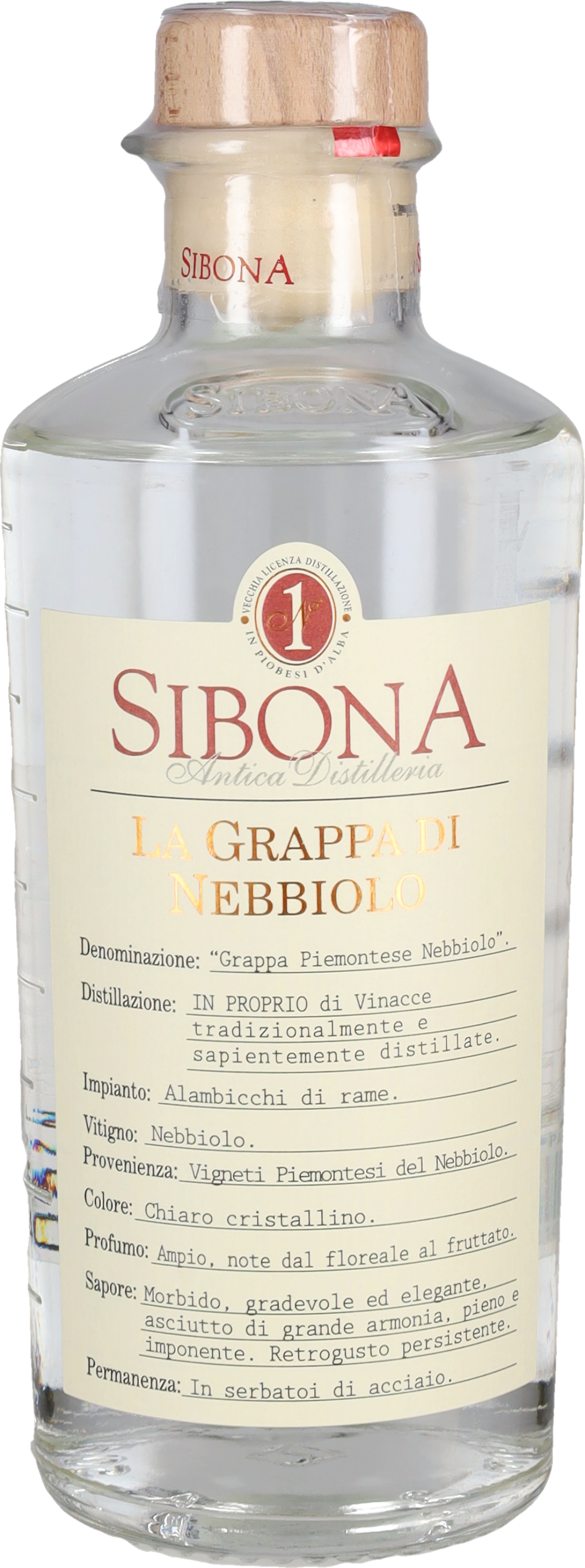 Sibona Grappa di Nebbiolo 50cl