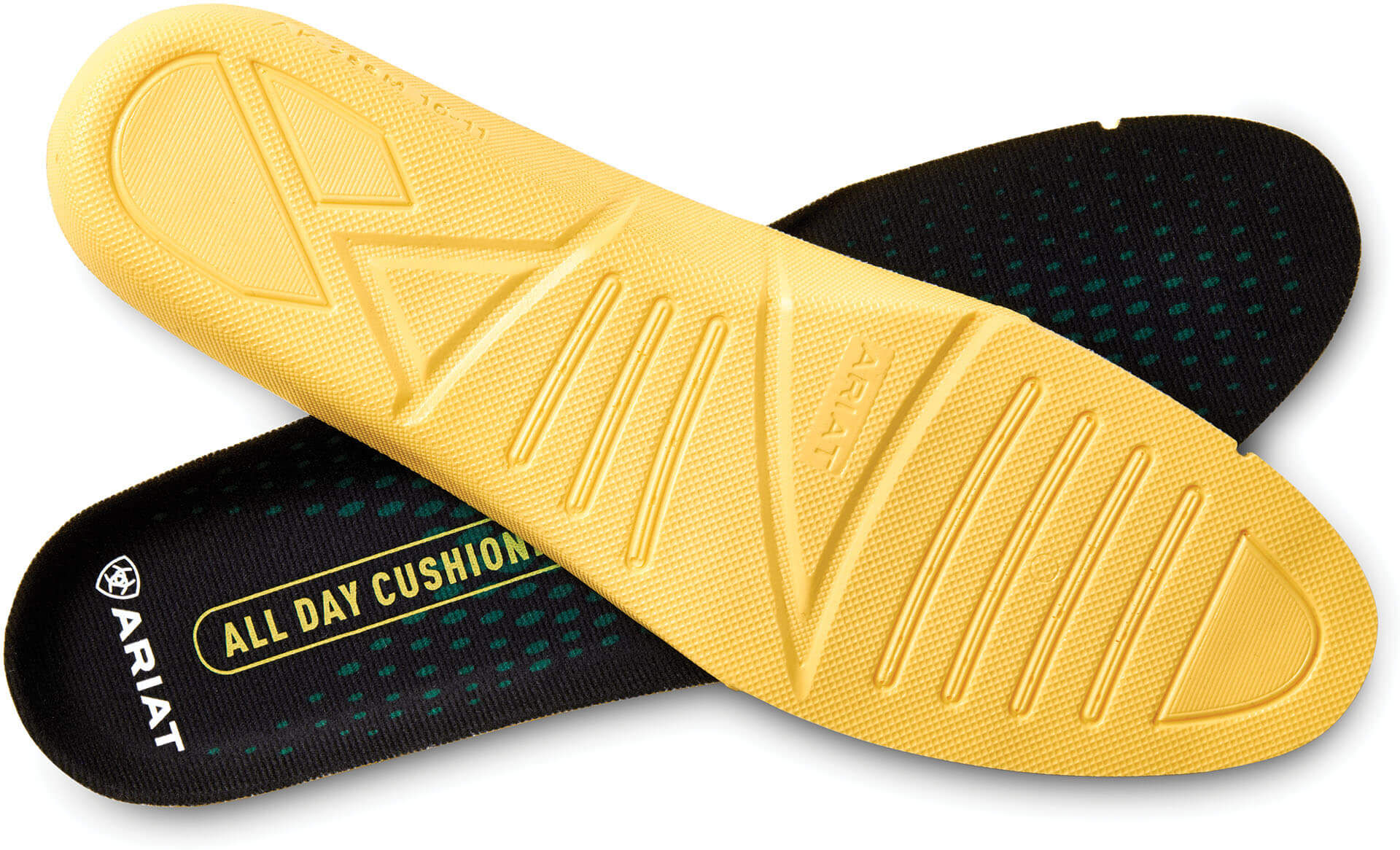 Men's All Day Cushioning Round Toe Insole in Black, Size: 11.5 by Ariat
