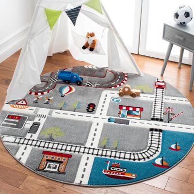 SAFAVIEH Carousel Kids Koika Neighborhood Toy Roadway Area Rug