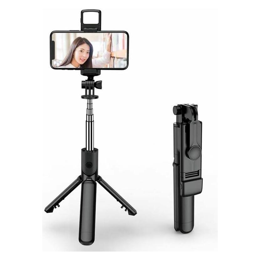 Elight S3L 3-in-1-LED-Licht, Selfie-Stick & Video, für Web-Anrufe, Stativ bis 68 cm & Auslöser, schwarz (ELIGHT)