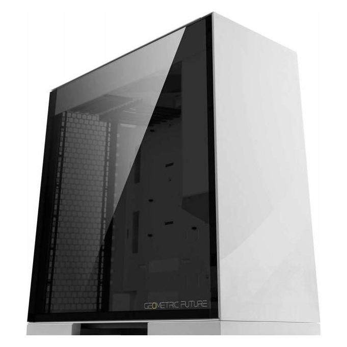 Geometric Future Future M8 Lohan Mid tower Pc behuizing, verticaal luchtkanaalontwerp, Wit, GEO-M8-LOW (ATX, Flex-ATX, mATX, Mini-ITX) (GEO-M8-LOW)